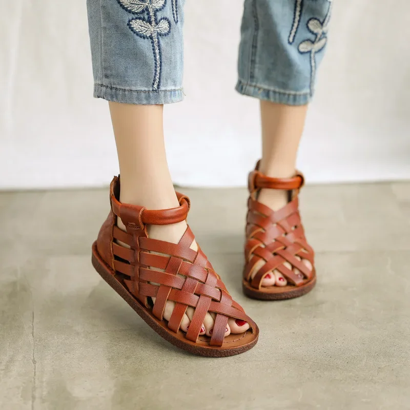 Olivia Women's Casual Leather Sandals