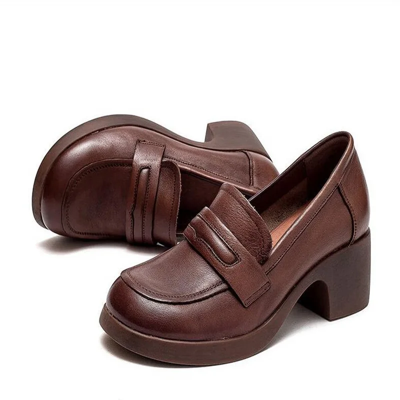 Omary Women's Square Heel Pumps