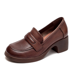 Omary Women's Square Heel Pumps