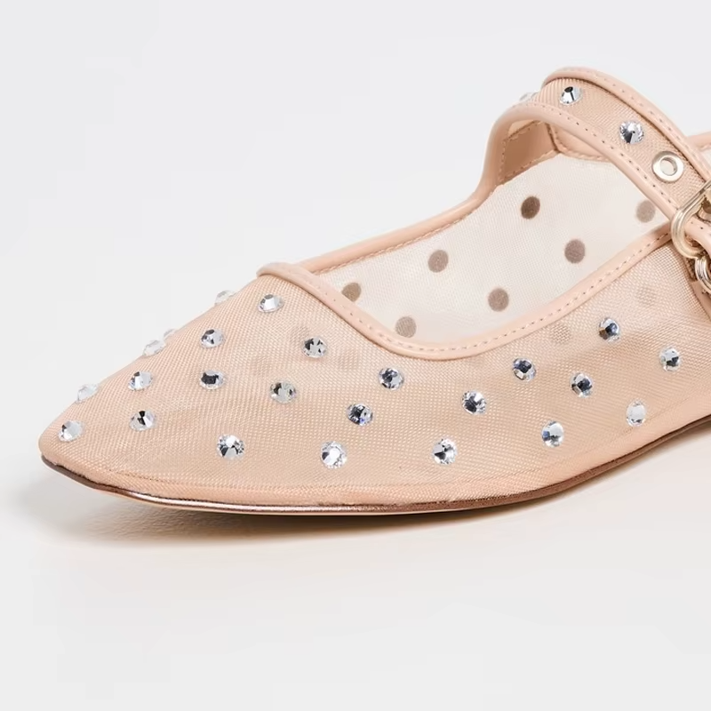 Oralia Women's Rhinestone Ballet Flats