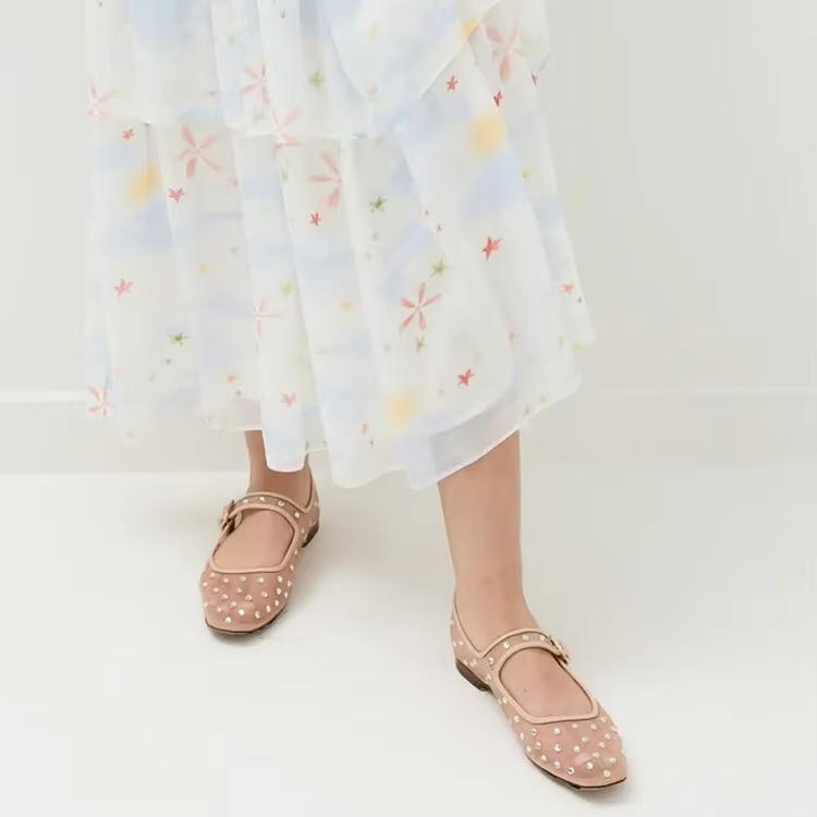 Oralia Women's Rhinestone Ballet Flats