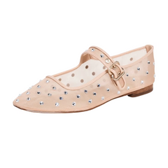 Oralia Women's Rhinestone Ballet Flats
