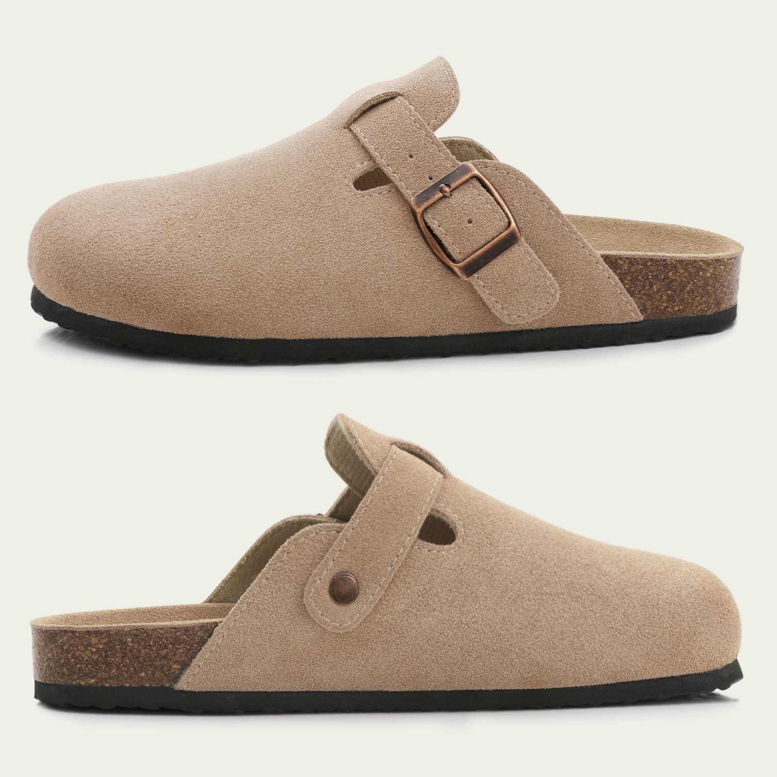 Oriana Women's Classic Suede Cork Clogs