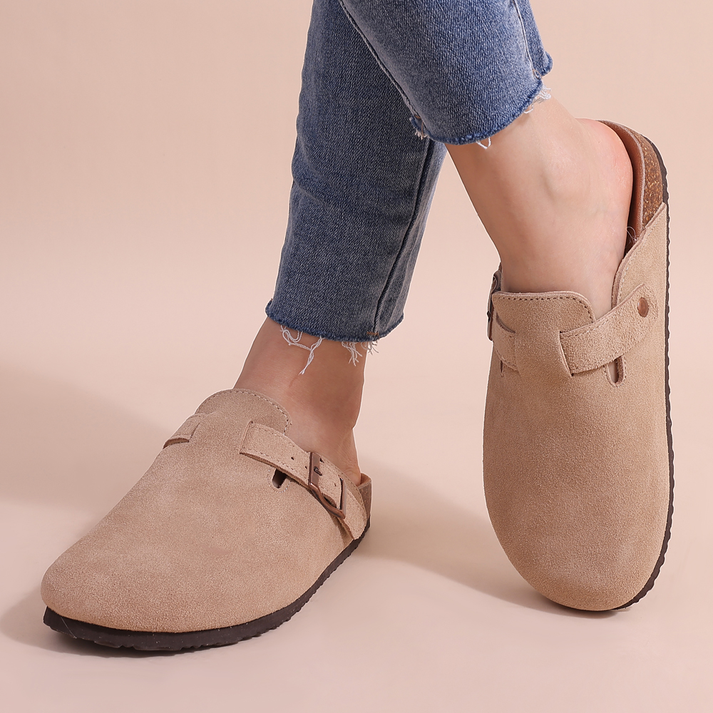 Oriana Women's Classic Suede Cork Clogs