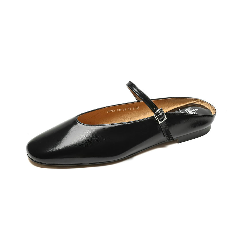 Oriana Women's Leather Summer Flat Mules