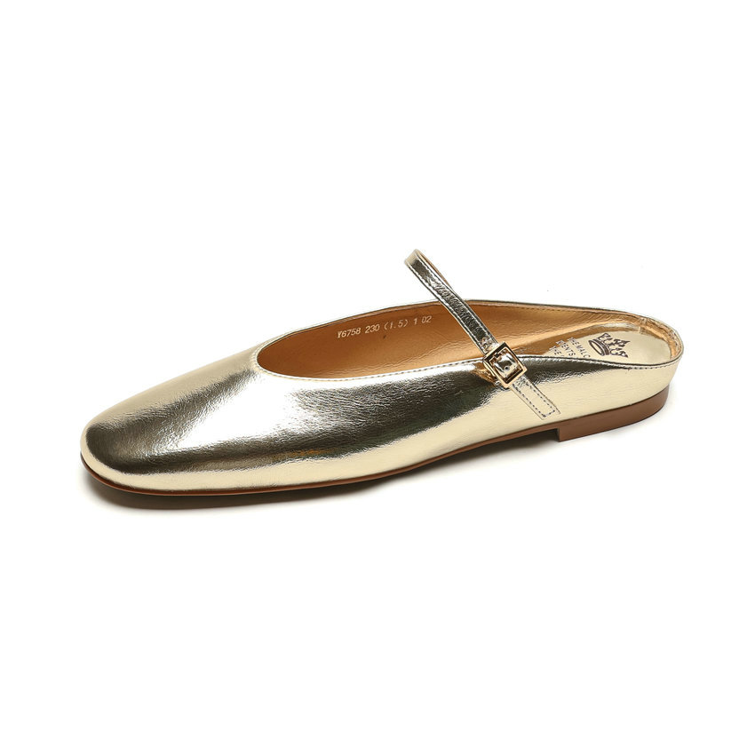 Oriana Women's Leather Summer Flat Mules