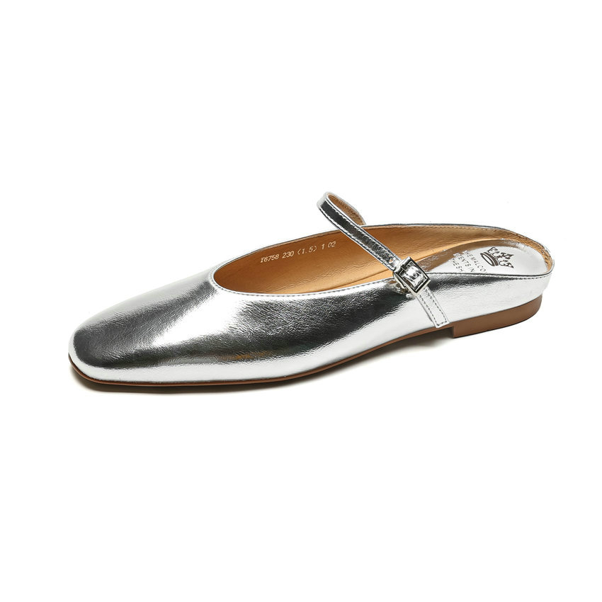 Oriana Women's Leather Summer Flat Mules