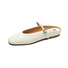 Oriana Women's Leather Summer Flat Mules