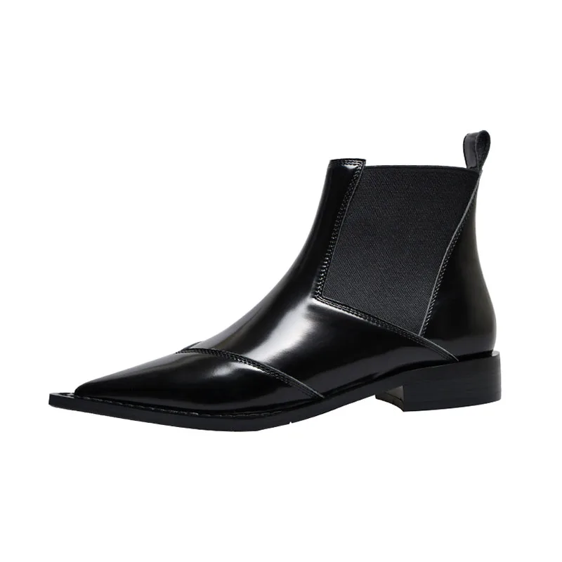 Oriana Women's Pointed Toe Black Boots