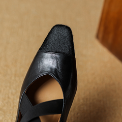Ornela Women's Square Toe Shallow Pumps
