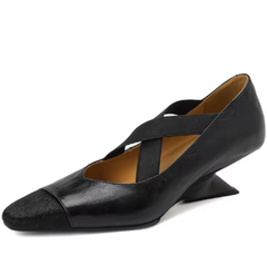 Ornela Women's Square Toe Shallow Pumps