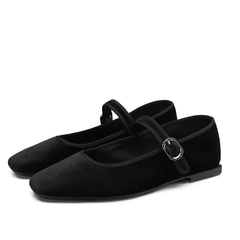Pilar Women's Velvet Ballet Flats