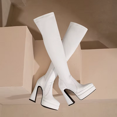 Rachel Women's Patent Over the Knee Boots