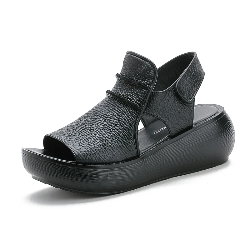 Raiza Women's Platform Peep Toe Sandals