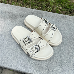 Ramel Women's Casual Rivet Slippers