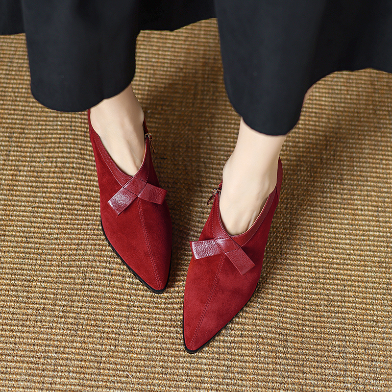 Ramira Women's Leather Suede Pumps