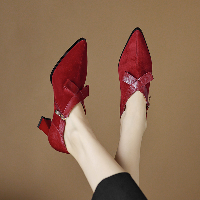 Ramira Women's Leather Suede Pumps