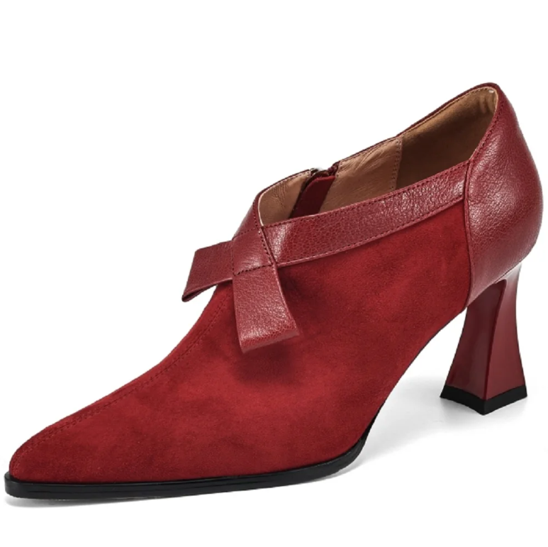 Ramira Women's Leather Suede Pumps