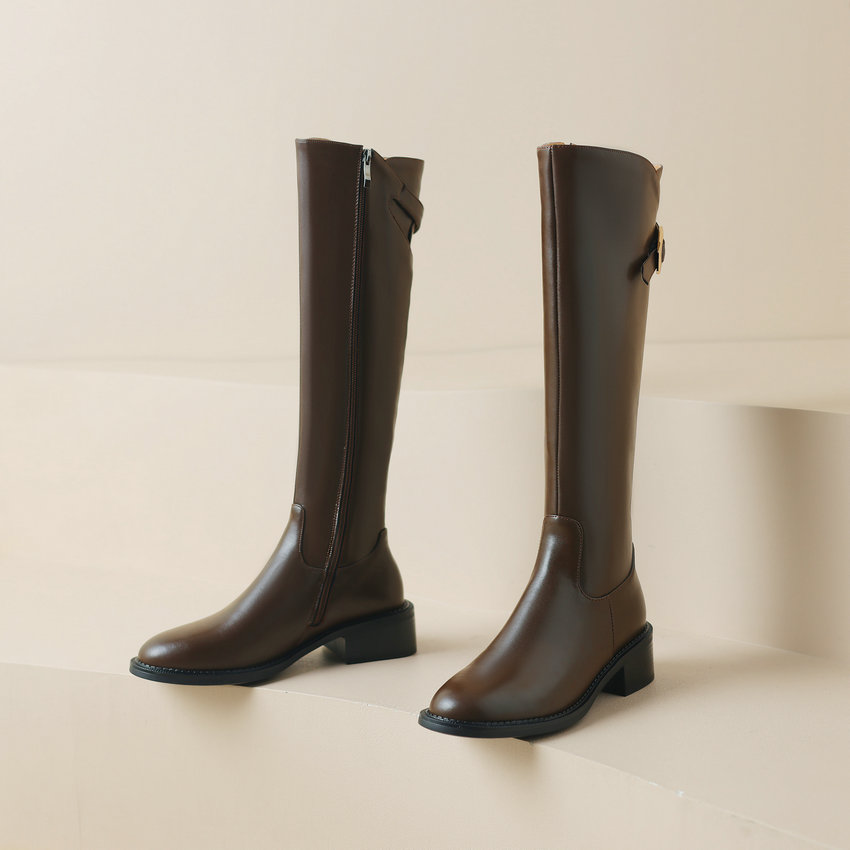 Ramona Women's Square Heel Knee High Boots