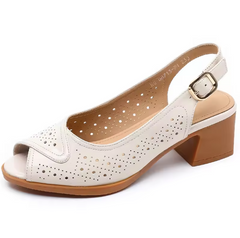 Raquel Women's Open Toe Patent Leather Sandals