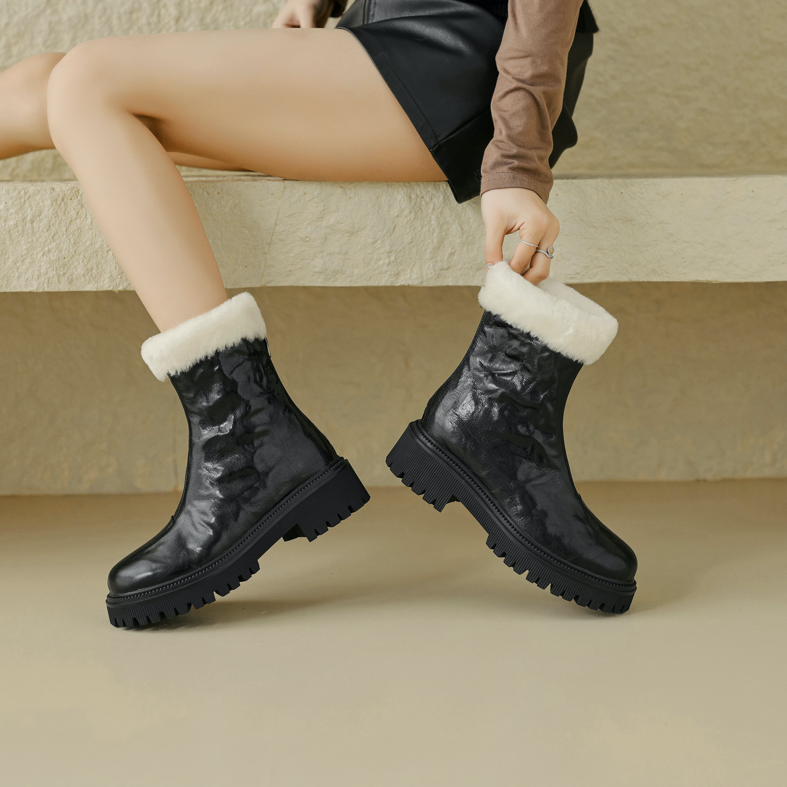 Reina Women's Platform Winter Ankle Boots