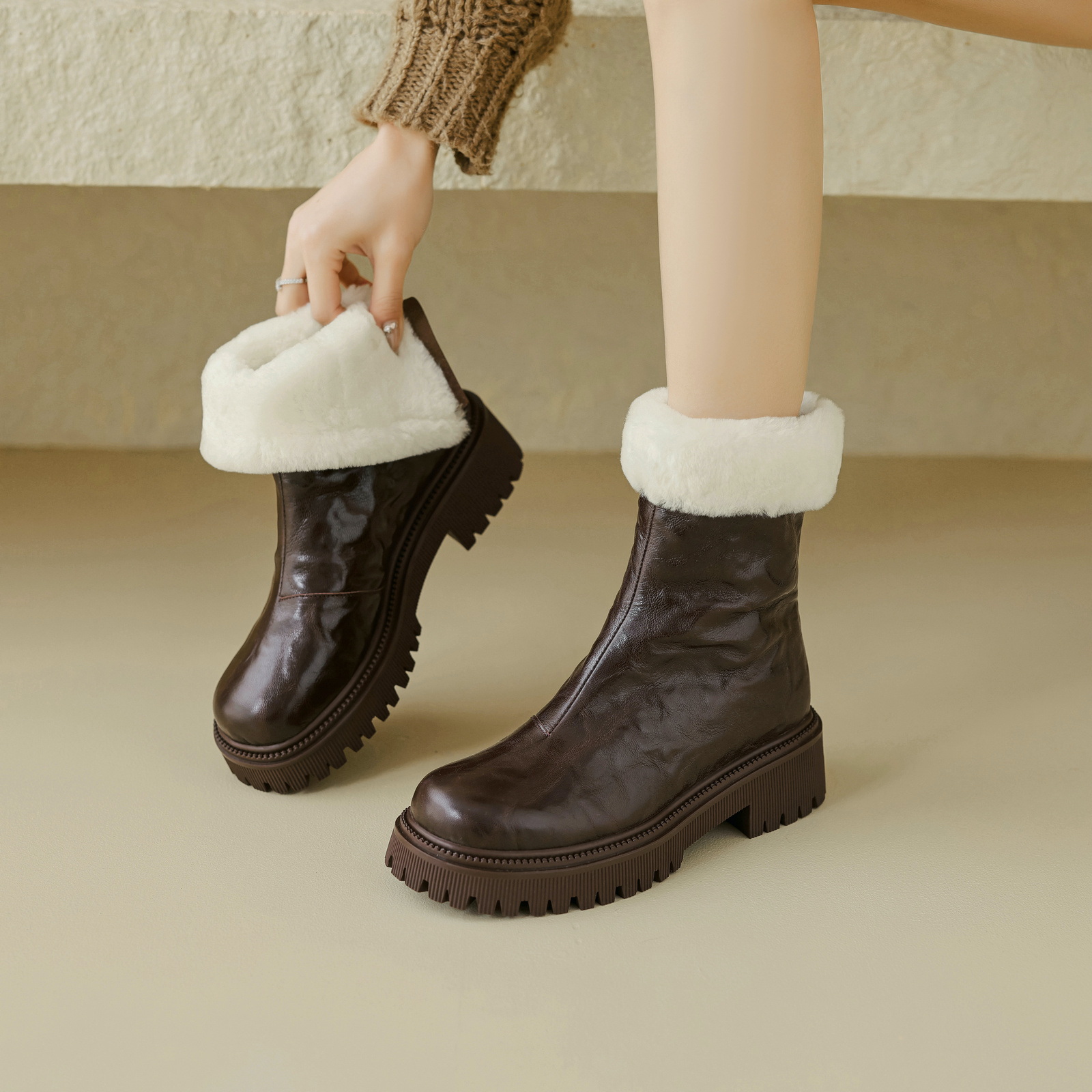 Reina Women's Platform Winter Ankle Boots