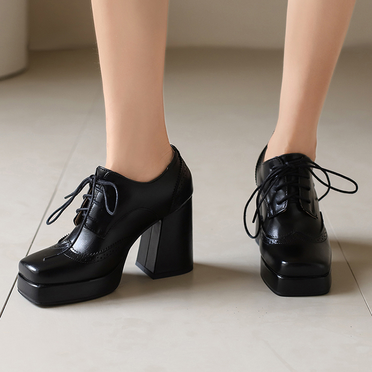 Renata Women's Square Toe Platform Ankle Boots