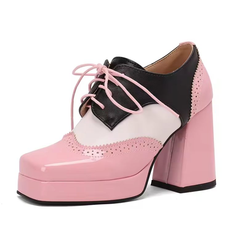 Renata Women's Square Toe Platform Ankle Boots