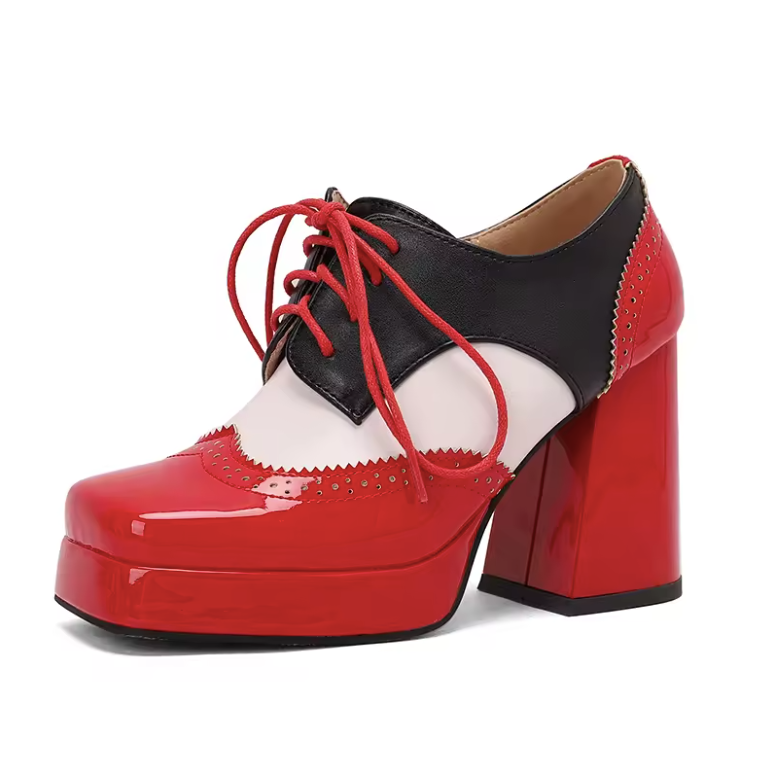 Renata Women's Square Toe Platform Ankle Boots