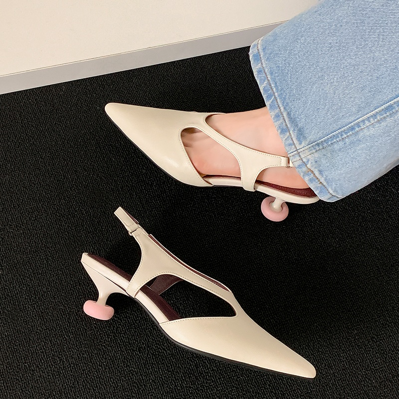 Rita Women's Pointed Toe Mid Heels Sandals
