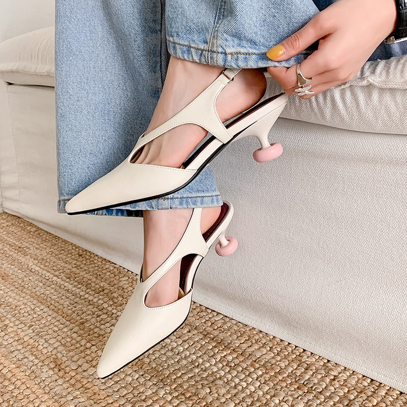 Rita Women's Pointed Toe Mid Heels Sandals
