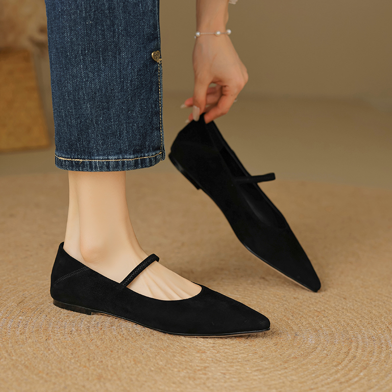 Romina Women's Ballet Leather Flats Shoes