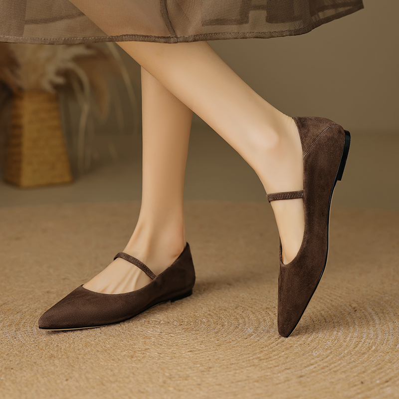 Romina Women's Ballet Leather Flats Shoes