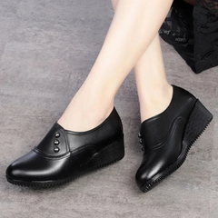 Ruby Women's Leather Casual Platform Shoes