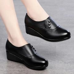 Ruby Women's Leather Casual Platform Shoes