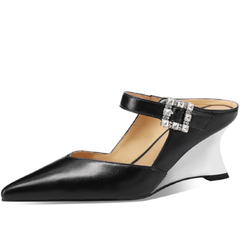 Ruth Women's Pointed-Toe Wedge Mules