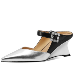 Ruth Women's Pointed-Toe Wedge Mules
