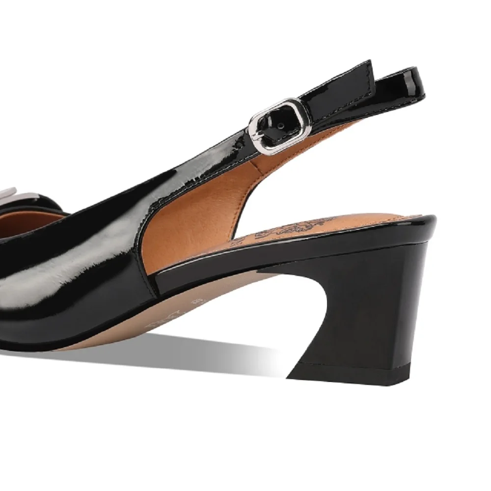 Salma Women's High Heels Square Toe Dress Sandals