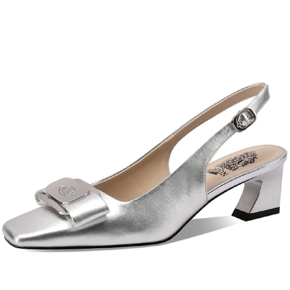 Salma Women's High Heels Square Toe Dress Sandals