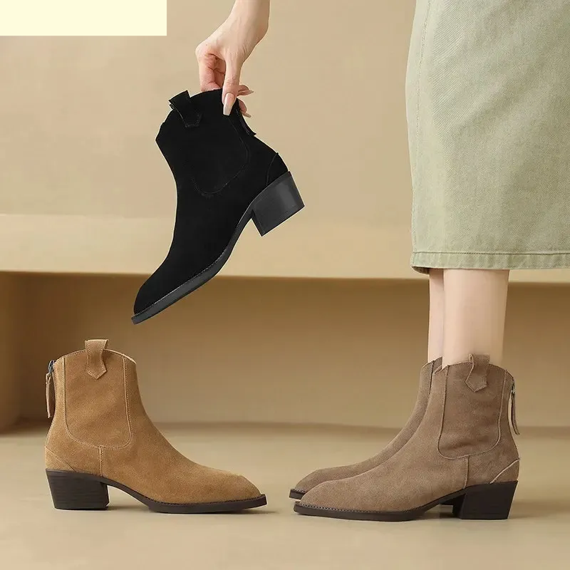 Samira Women's Leather Ankle Boots