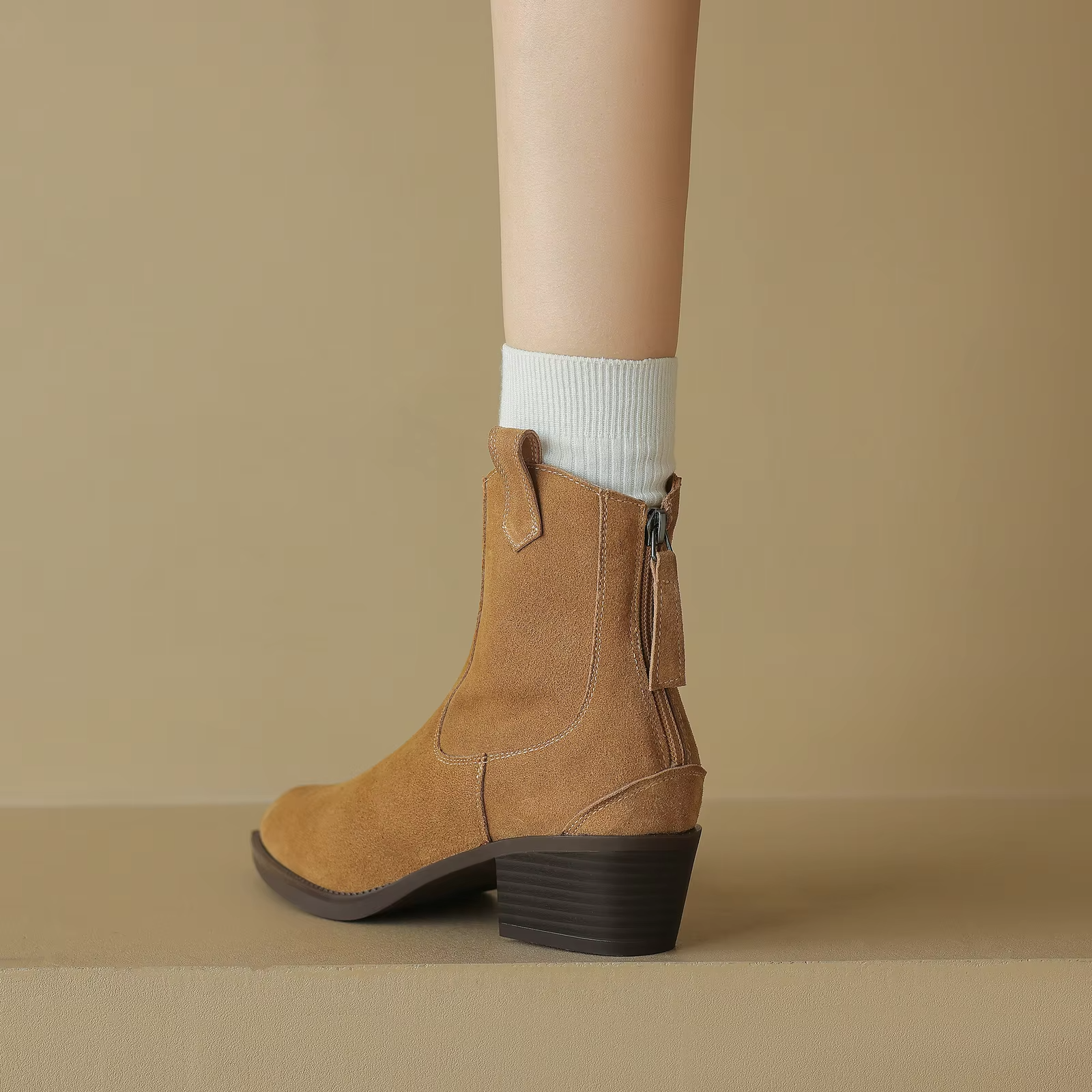 Samira Women's Leather Ankle Boots