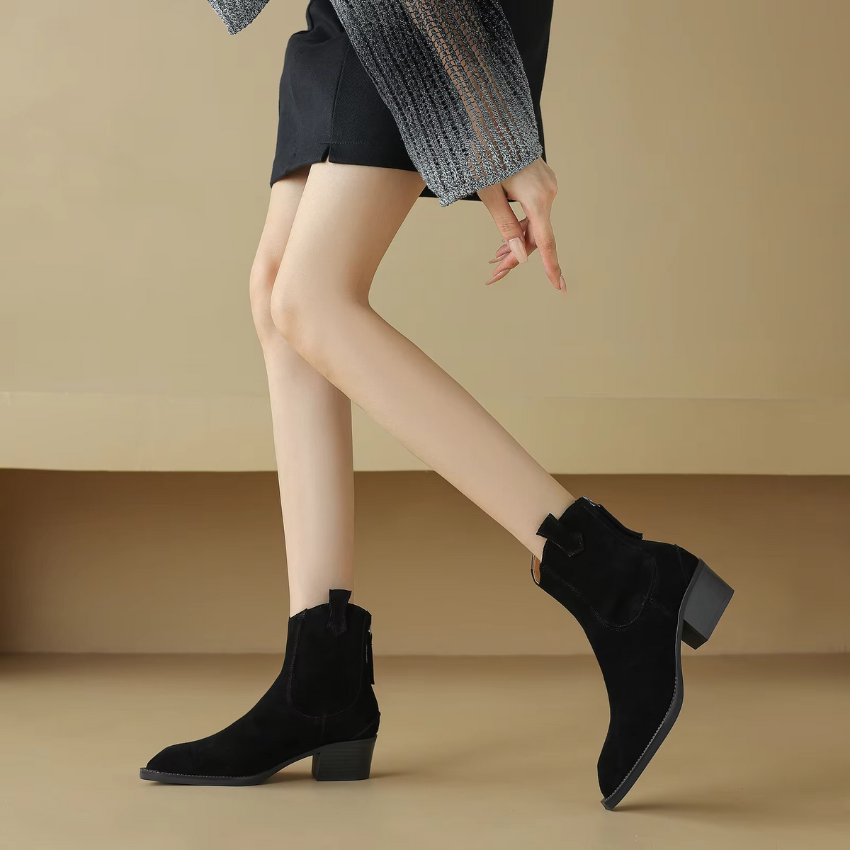 Samira Women's Leather Ankle Boots