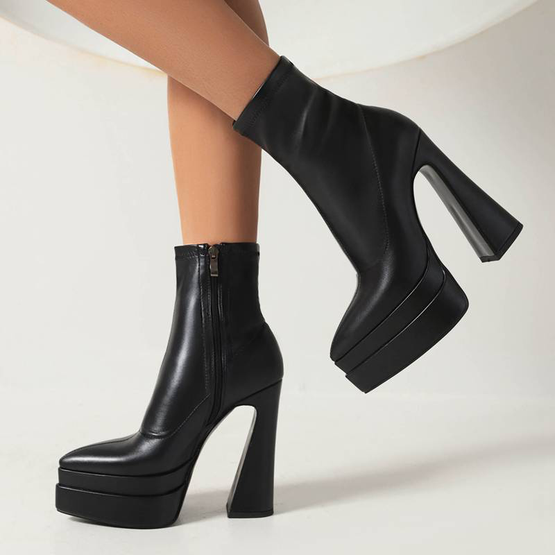 Scarlet Women's Stretchy High Heel Boots