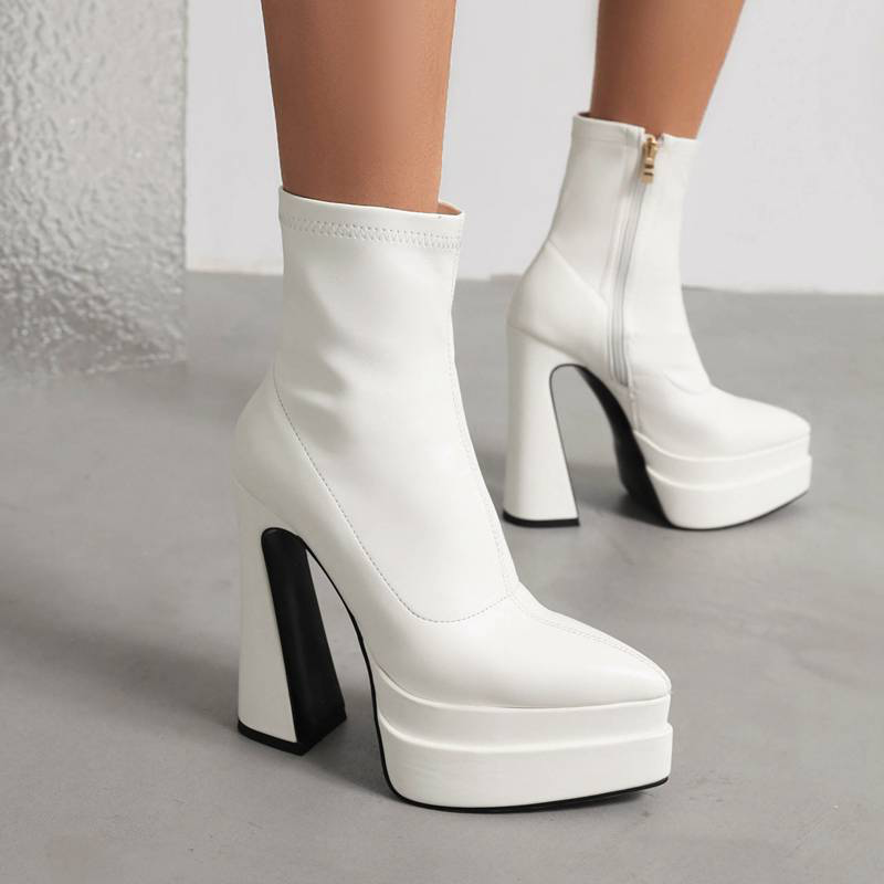 Scarlet Women's Stretchy High Heel Boots