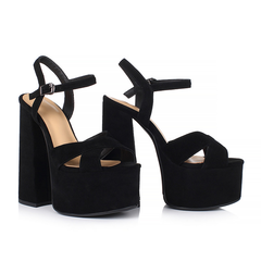 Shefali Women's Chunky Heel Platform Sandal