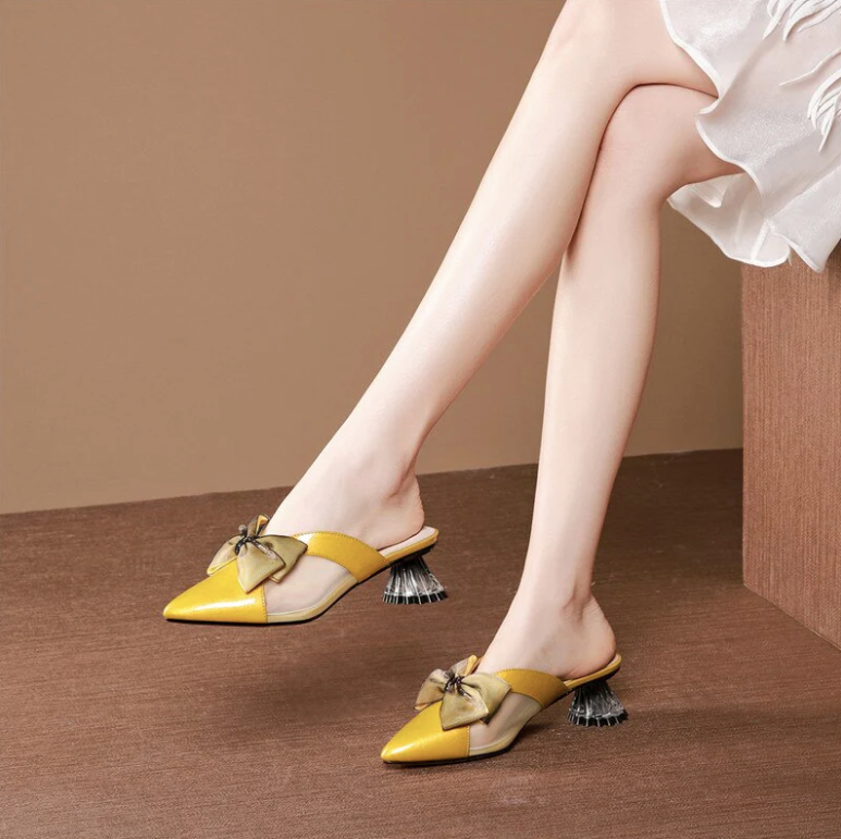 Sinty Women's Elegant Leather Pumps