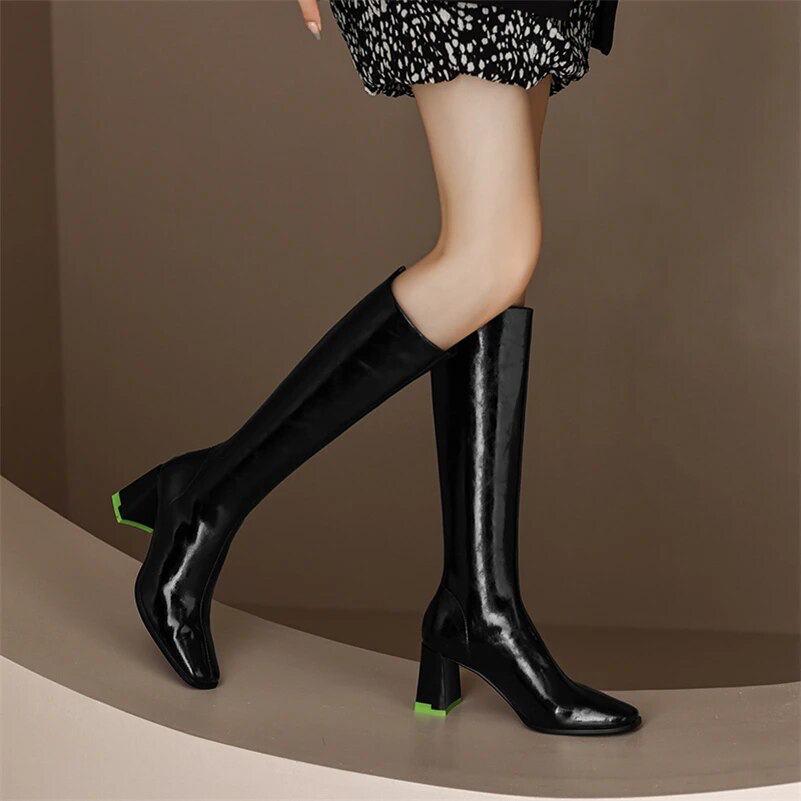 Sonia Women's Genuine Leather Knee High Boots