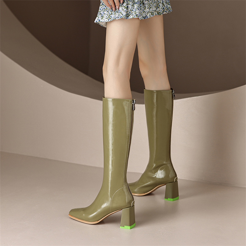 Sonia Women's Genuine Leather Knee High Boots