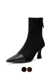 Suyin  Women's Pointed Toe Stretch Ankle Boots