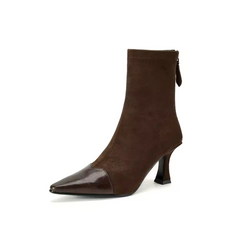 Suyin  Women's Pointed Toe Stretch Ankle Boots